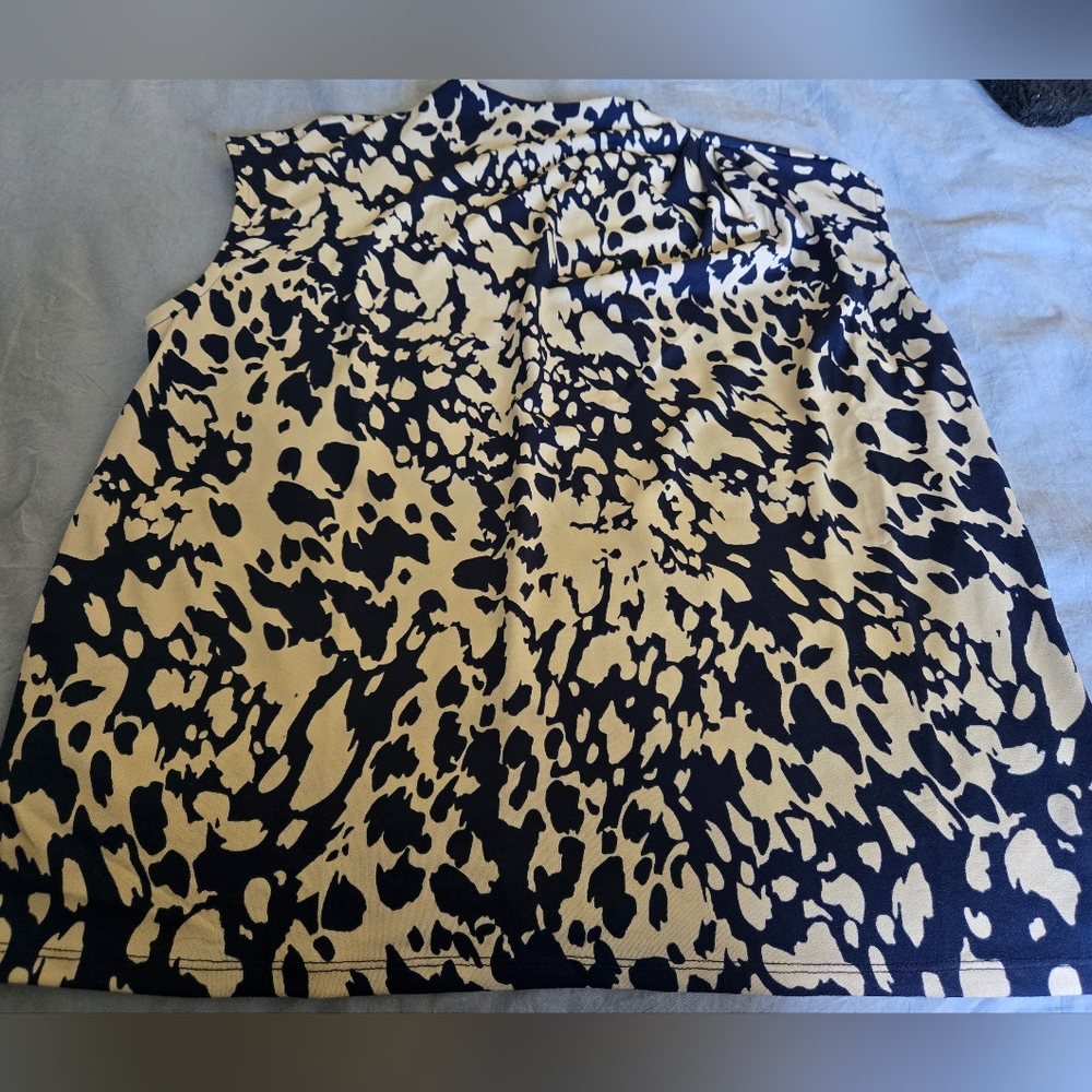 Jules & Leopold Black and Cream Patterned Pencil Skirt
